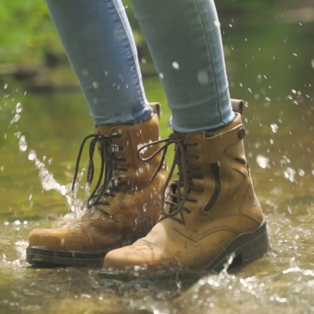 Mocha Kentucky Storm Waterproof Jodhpur Riding Boots - Durable and Stylish Equestrian Footwear